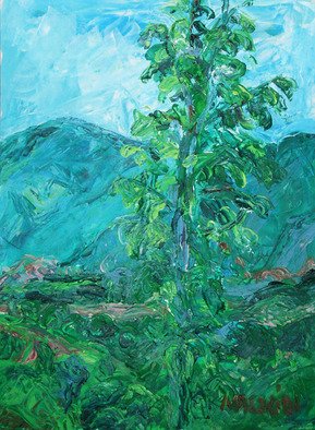 Zsuzsa Naszodi; Landscape At The Danube B..., 2010, Original Painting Acrylic, 36 x 48 cm. Artwork description: 241   This is a part of the view from my land.  ...