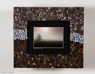 Natalie Mcguire; Hazy Harvest, 2015, Original Mixed Media, 16 x 14 inches. Artwork description: 241 fog, morning, pink, brown, gray, natalie mcguire, mosaic, photography...