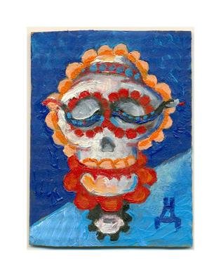 Nickolay Dudenkov; Skull Of Dream, 2012, Original Painting Oil, 9 x 12 cm. Artwork description: 241  Vanitas ...