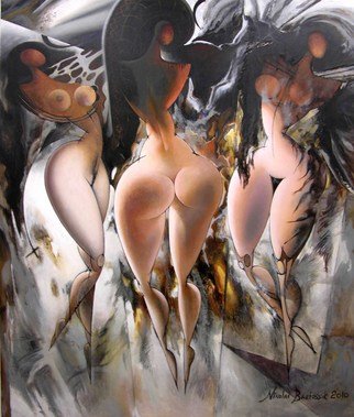 Nikolai Bartossik; MADRID, 2010, Original Painting Acrylic, 54 x 64 inches. 