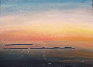 Nikica Cvrljak; Landscape 18, 2008, Original Painting Oil, 70 x 50 cm. Artwork description: 241 In this series of paintings I have reduced familiar landscapes to its essence sea, sky and a sliver of land. ...
