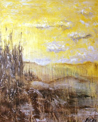 Nora Franko; SOLD Hazy Hills, 2016, Original Painting Oil, 24 x 30 inches. Artwork description: 241 Original Oil Painting on Gallery Wrapped Canvas. Stream, rock, horizon and themorning mist over the hills. ...