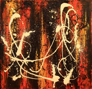 Nora Franko; SOLD Mystical Script, 2014, Original Painting Oil, 36 x 36 inches. Artwork description: 241 Original Oil Painting on Gallery Wrapped Canvas. Organic and joyful as couples dancingto musical notes. ...