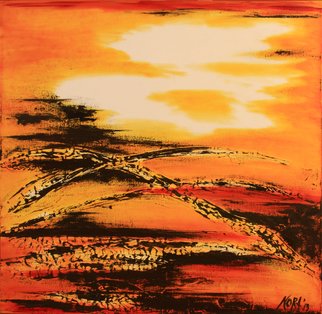 Nora Franko; Sunset Sisters 1, 2013, Original Painting Oil, 36 x 36 inches. Artwork description: 241 Original Oil Painting on Gallery Wrapped Canvas. ...