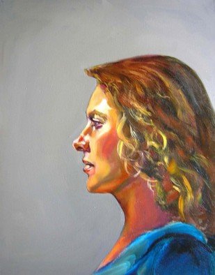 Renuka Pillai; Blue, 2013, Original Painting Oil, 16 x 20 inches. Artwork description: 241       Portrait     ...