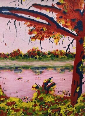 Brita Ferm; Untitled, 2006, Original Painting Acrylic, 24 x 30 inches. Artwork description: 241 Inspired by trees at Lake Murray, CA.  Acrylic on Masonite...