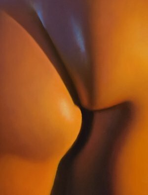 Tim Tyler; Abstractus Posterious , 2016, Original Painting Oil, 24 x 18 inches. Artwork description: 241  golden candlight nude women ...