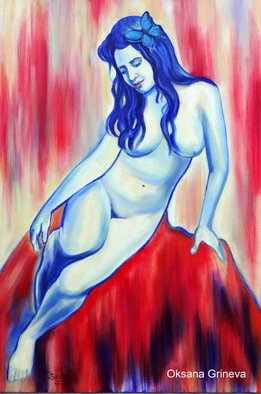 Oksana Grineva; Red Rock Country, 2013, Original Painting Oil, 24 x 36 inches. Artwork description: 241        Nude, Figurative, female, people, woman , contemporary, original, giclee, prints         ...