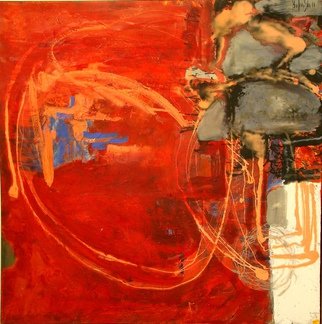 Olga Bukowska; Red Colours, 2014, Original Painting Oil, 39.4 x 39.4 inches. Artwork description: 241   abstract ...