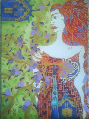 Mocanu Monica; Woman, 2010, Original Painting Acrylic, 50 x 70 cm. 