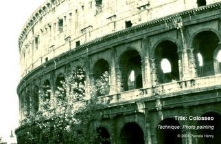 Pamela Henry; Colosseo, 2004, Original Photography Other, 20 x 13 inches. Artwork description: 241 Photo painting. Signed, archival photo lustre giclee print....
