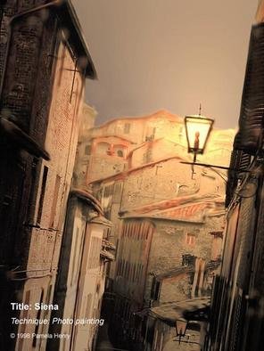 Pamela Henry; Siena, 1998, Original Photography Other, 10.5 x 14 inches. Artwork description: 241 Photo painting. A side street in beautiful Siena. Signed, archival photo lustre giclee print....