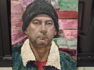 Guillermo Patino; Self Portrait, 2013, Original Painting Acrylic, 12 x 16 inches. Artwork description: 241  Acrilic on wood    ...