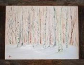 James Emerson; Beechs And Poplars, 2012, Original Painting Oil, 18 x 24 inches. Artwork description: 241       Winter in the forests of Maine   ...