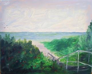 James Emerson; Maine Beach Walk In August, 2012, Original Painting Oil, 18 x 24 inches. Artwork description: 241    Perfect place for a beach walk in the heat of August in Maine    ...