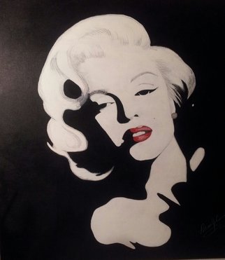 Patricia Cummings; Marilyn Monroe, 2014, Original Painting Acrylic, 24 x 24 inches. Artwork description: 241  Marilyn Monroe, Norma Jean, Marilyn, Route 66, Portrait of Marilyn Monroe ...