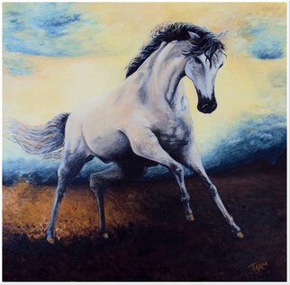 Plamena Georgieva; Angel Horse, 2013, Original Painting Acrylic, 50 x 50 cm. Artwork description: 241  Horse...