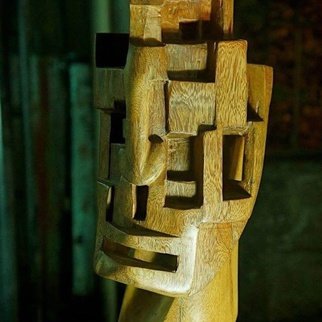 John Paul Dalisay; Self Image, 2013, Original Sculpture Wood, 0.8 x 1.8 feet. Artwork description: 241  Kokawate wood  ...
