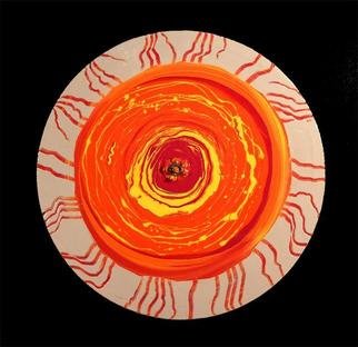 Tom Curtis; Eye, 2004, Original Mixed Media, 24 x 24 inches. Artwork description: 241 Acrylic and resin on wood panel....