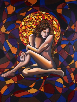 Patrick Sean Kelley; Refelction Of A Souls Light, 2007, Original Painting Oil, 3 x 5 feet. Artwork description: 241  A study of light as it reflects the soul of a woman. ...