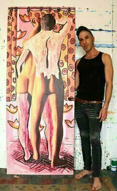 Raphael Perez; Queer Artist Lgbt Art Pai..., 2021, Original Painting Acrylic, 80 x 200 inches. Artwork description: 241 Article about Raphael Perez homosexual gay art paintingsPride and Prejudice on Raphael Perezs ArtworkRaphael Perez, born in 1965, studied art at the College of Visual Arts in Beer Sheva, and from 1995 has been living and working in his studio in Tel Aviv.  Today Perez ...