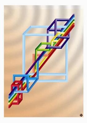 Dmitry Rakov, 'Rainbow ', 2002, original Computer Art, 17 x 13  inches. Artwork description: 1758 IMP- ART ( Impossible Art) Stule ...