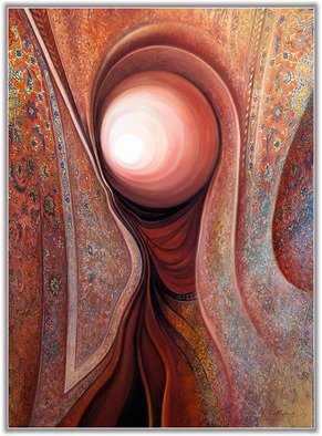 Freydoon Rassouli; Orbiting Muse, 2014, Original Mixed Media, 36 x 48 inches. Artwork description: 241 A cosmic abstract, inspirational space painting with Light by Freydoon Rassouli...