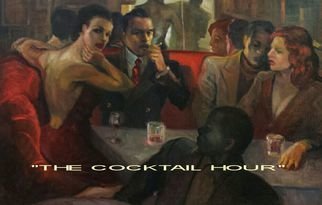Ron Anderson; The Cocktail Hour, 2014, Original Painting Oil, 30 x 20 inches. Artwork description: 241  Original oil painting by Ohio artist Ron Anderson. Painting entitled The Cocktail Hour. Painting is priced and sold unframed. Buyer is responsible for all shipping fees, insurance costs and any applicable sales tax and duties. Artist reserves all rights to reproduction and copyright....