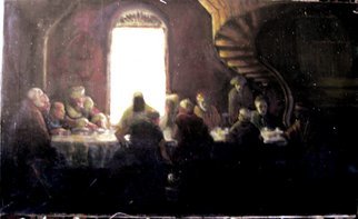 Gerald Wolfert; Last Supper, 2012, Original Painting Oil, 30 x 24 inches. Artwork description: 241   last supper   Christ at the lst supper   ...