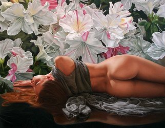 Renso Castaneda; Flowers, 2008, Original Printmaking Giclee, 16 x 20 inches. 