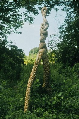 Daniel Richmond; Butternut Core, 1998, Original Sculpture Wood, 144 x 28 inches. 