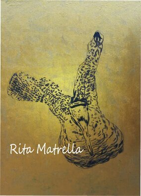 Matrella Rita; Beccaccia In Volo Su Fondo Oro, 2022, Original Illustration, 20 x 30 inches. Artwork description: 241 Acrilico su masonite...