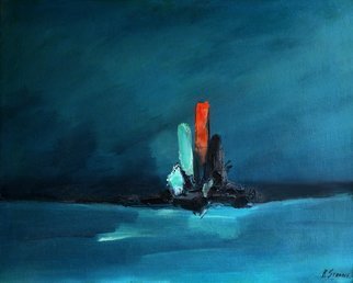Rossen Stanoev, , , Original Painting Oil, size_width{Coast_in_blue-1508762760.jpg} X  