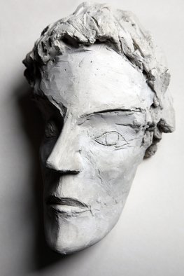 Rossen Stanoev; Head, 1984, Original Sculpture Other, 17 x 25 cm. Artwork description: 241 Egypt, mummy, Rossen Stanoev, fine art, Bulgarian art, contemporary sculptures...