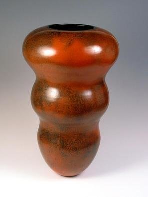 Roland Summer; Red Form, 2004, Original Ceramics Handbuilt, 37 x 56 cm. Artwork description: 241 Handbuilt and burnishedRed Terra sigillata, Raku fired...