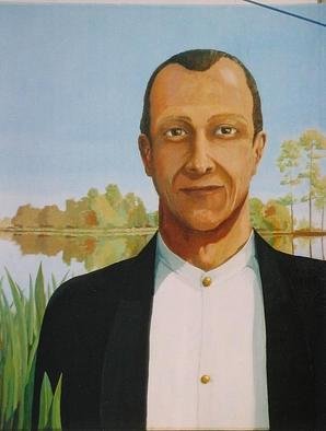 Ron Wilkinson; An American Cousin, 2003, Original Painting Acrylic, 18 x 24 inches. Artwork description: 241 Commissioned Portrait. now in Louisiana U S A...