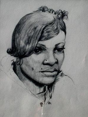 Ron Wilkinson; Madeline Tambo, 2001, Original Drawing Pencil, 8 x 10 inches. 