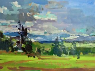 Jerry Ross; Ridgetop View, 2012, Original Painting Oil, 18 x 12 inches. Artwork description: 241 Tuscan street scene, contemporary. ...