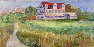 Roz Zinns; House In The Meadow, 2010, Original Painting Acrylic, 24 x 12 inches. Artwork description: 241  Near San Francisco Bay ...