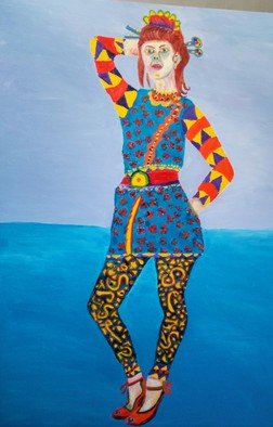 Mohammad Ali Saeidpanah; Woman Orient, 2014, Original Body Art, 100 x 50 cm. Artwork description: 241   Pointillism+ExpressionismUOUO-O1U,,UOE O3O1UOEO-U3/4U+OSS U++saeidpanahartBuddhismiranFigure  ...