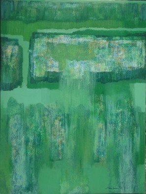 Samiran Chowdhury; Green For Global, 2012, Original Painting Acrylic, 48 x 36 inches. Artwork description: 241  We need to plant way more than we cut to protect our planet against Global Warming. We must aware the people around the world about this.  ...