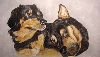 Sandi Carter Brown; Susie And Sully, 2012, Original Painting Acrylic, 24 x 18 inches. Artwork description: 241          Commission Pet Portrait Series        ...