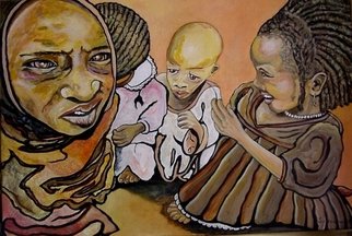 Sandi Carter Brown; WE ARE Children Of Darfur, 2006, Original Painting Acrylic, 36 x 30 inches. Artwork description: 241                 Commissioned art               ...