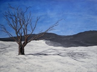 Sandi Carter Brown; Winter Tree, 1993, Original Painting Acrylic, 48 x 36 inches. Artwork description: 241                         Personal Collection                       ...