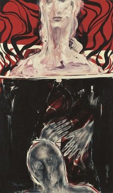 Sara Arianpour; Nobody, 2008, Original Painting Acrylic, 95 x 160 cm. Artwork description: 241   figurative expressionism          ...