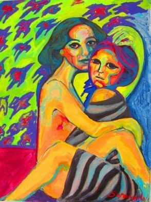 Sarangello Raquel; LOVERS, 2015, Original Painting Acrylic, 80 x 60 cm. Artwork description: 241         ACRICILC ON CANVAS                    ...