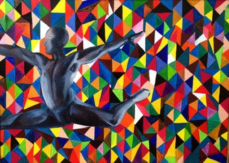 Sasha Robinson; Spirit Superiority 2, 2014, Original Painting Oil, 70 x 50 cm. Artwork description: 241  This work is about the superiority over the circumstances. This piece is exhibited at Mountain Olympic Village Sochi 2014  ...