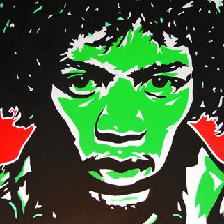 David Mihaly; Are You Experienced, 2009, Original Painting Acrylic, 20 x 20 inches. Artwork description: 241  Jimi Hendrix Are You Experienced...