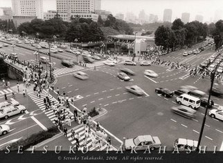 Setsuko Takahashi; Intersection, 2006, Original Photography Black and White, 10 x 8 inches. Artwork description: 241  Intersection in downtown Tokyo ...