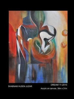 Shabnam Hussain; Mother And Child, 2013, Original Painting Acrylic, 36 x 42 inches. Artwork description: 241  abstract acrylic painting of mother and child ...